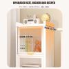 Acrylic Display Cabinet with 90 Flip Door,Dustproof Collection Cabinet, Carbon Steel Floor Standing Bookcase, for Living Room, Bedroom, Home Office,Large Capacity(B,L30*H92.4cm/L11.81*H36.37in) view 3