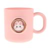 FRCOLOR Pink Toothbrush Holder with Handle, Cartoon Bunny Animal Mouthwash Cup for Kids Children Brushing Teeth, Reusable Rinse Plastic Tumbler for Bathroom Sink and Travel 4.72X3.34X3.14In view 1