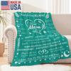 Kendt Mom Gifts,Mothers Day Birthday Gifts for Mom,Mother Mama Gifts from Son Daughter,Super Soft Fleece Throw Blanket for Couch (Mint Blanket 60"x50") view 2