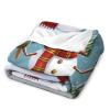 Throw Blanket for Bed Lightweight Christmas Snowman Flannel Blanket Soft Cozy Couch Blanket with Plush Warm Blanket for Sofa Bed All Seasons 30"*40"76 * 100cm view 4