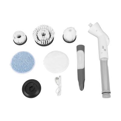 Electric Cleaning Brush,Electric Spin Scrubber for Home, Long Handle Automatic Rotating Power Scrubber for Bathroom, Kitchen Cleaning