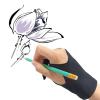 Gsycle Artist Drawing Glove, 2 Finger Artist Glove for Drawing Tablets Digital Drawing Glove for Stylus Pen Pencil Sketching Painting (S) view 1