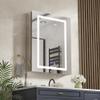 20" x 30" x 5.3" Medicine Cabinet with Lights for Bathroom, 2 Outlets & 2 USB Ports, Built-in Sensing Light, 3 Colors Temperature, Stepless Dimming, Defog, Adjustable Shelves, Wall Mount or Recessed view 1
