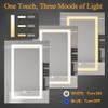 20" x 30" x 5.3" Medicine Cabinet with Lights for Bathroom, 2 Outlets & 2 USB Ports, Built-in Sensing Light, 3 Colors Temperature, Stepless Dimming, Defog, Adjustable Shelves, Wall Mount or Recessed view 4