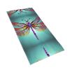 13.8"x27.5" Beach & Pool Towels Cute Dragonfly Pattern Print Lightweight Hand Towels for Men, Women, Travel, Gym, Sunbathing, and More view 2