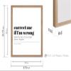 Poster Master Typography Poster - Retro Dictionary Print - Correct Me If I'm Wrong Definition, Book Page, Funny - Gift for Colleague, Friend - Wall Decor for Home, Office, 8x10 Beige Framed view 3