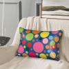 Colorful Polka Dots Personalized Printed Faux Silk Hair Care Pillowcase 20 x 30 Inch Soft Breathable Home Pillowcase Single Pack view 3
