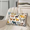 Cartoon Animals Personalized Printed Faux Silk Hair Care Pillowcase 20 x 30 Inch Soft Breathable Home Pillowcase Single Pack view 3