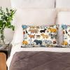 Cartoon Animals Personalized Printed Faux Silk Hair Care Pillowcase 20 x 30 Inch Soft Breathable Home Pillowcase Single Pack view 4
