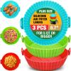 3 Pack Air Fryer Silicone Liners for 5 QT or Bigger, Reusable Food Grade Silicone Airfryer Liners Pot Baking Basket Accessories Replacement of Flammable Disposable Parchment Paper Top 8.7 inch view 1