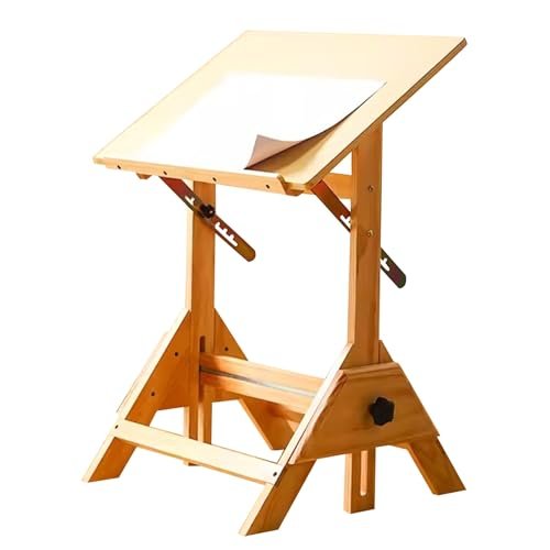 Art Desk, Architect Table, Drawing Board, Artist Tilts Flat Table, Adjustable Laptop Table, for Writing, Design, Reading(23.6x35.4in/60x90cm)