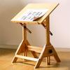Art Desk, Architect Table, Drawing Board, Artist Tilts Flat Table, Adjustable Laptop Table, for Writing, Design, Reading(23.6x35.4in/60x90cm) view 2