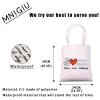 MNIGIU Funny Mahjong Tote Bag Mah-jong Lover Gift Peace Love Mahjong Board Game Fan Gift view 4
