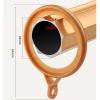 2.8mm Thickened Aluminum Alloy Wall Thickness 28mm Large Diameter Side Mounted Curtain Rod Single Track Double Track Rose Gold 1 Piece(140cm(55.1inch),Double) view 2