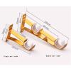 2.8mm Thickened Aluminum Alloy Wall Thickness 28mm Large Diameter Side Mounted Curtain Rod Single Track Double Track Rose Gold 1 Piece(140cm(55.1inch),Double) view 3