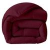Cruiz Linen 500-TC 100% Egyptian Cotton Down Alternative Comforter Twin/Twin-XL Size 68 x 90 Inches, 1pc Comforter Box Stitched with 4 Corner Tabs, 300 GSM - Machine Washable Comforter, (Wine) view 3
