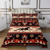 Manfei Horse Bedspread Queen Size, Boho Feather Exotic Coverlet Set, Farmhouse Animals Quilted Coverlet with 2 Pillowcases, Kids Boys Girls Room Decor, Soft Polyester Bedding Quilt view 2