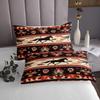 Manfei Horse Bedspread Queen Size, Boho Feather Exotic Coverlet Set, Farmhouse Animals Quilted Coverlet with 2 Pillowcases, Kids Boys Girls Room Decor, Soft Polyester Bedding Quilt view 3