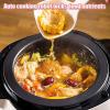 6L Automatic Cooking Machine,2000W auto Cooking Wok Fried Rice Machine,One-Click Smart Start, Three Speed Adjustable,360  Automatic Rotation, for Stir Frying,Stewing,Cooking,220V view 2