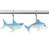 CTOHN 12-Piece Shark Shower Curtain Hooks for Bathroom view 1