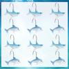 CTOHN 12-Piece Shark Shower Curtain Hooks for Bathroom view 2