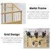 Large Umbrella Holder Commercial,Standing Umbrella Stand Rack Rectangular Metal Storage Organizer for Canes Walking Sticks,Modern Grid Shelf(Color:B) view 4