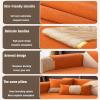 Sofa Cover Chenille Non-Slip Sofa Slipcovers L/U Shape Modern Style Couch Cushion Covers Machine Washable (Dark Blue,70 * 150cm) view 2