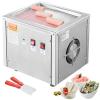 Happybuy Fried Ice Cream Roll Machine, 11"" x 9.5"" Pan, Stainless Steel Rolled Ice Cream Maker with Compressor and 2 Scrapers, for Ice Cream, Frozen Yogurt, Ice Cream Rolls view 1