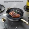 12Pcs Stainless Steel Kitchen Pots with Golden Handles Cookware Set for Gas Electric Induction Home Cooking view 4