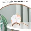 Xmas Japanese Fan Stand, Bamboo Holder for Handmade Folding Fans Display view 3