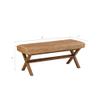 Bench - Mahogany Wood & Water Hyacinth, 45" Casual Entryway Bench view 2