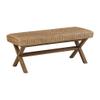 Bench - Mahogany Wood & Water Hyacinth, 45" Casual Entryway Bench view 3