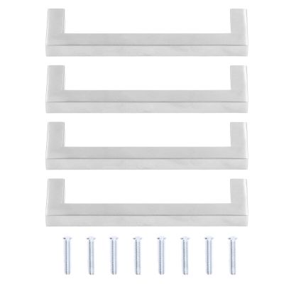 Restokki Cabinet Handles Stainless Steel Cupboard Pulls for Furniture Doors Desk Drawers Modern Design Kitchen Bathroom Home Office (12 * 12 * 192)