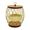 BestAlice Coffee Pod Holder Storage, Large Capacity K Cup Holder Organizer, Storage Basket for Kitchen Countertop, Coffee Bar Accessories Basket Black K Pods (gold pineapple + view 1