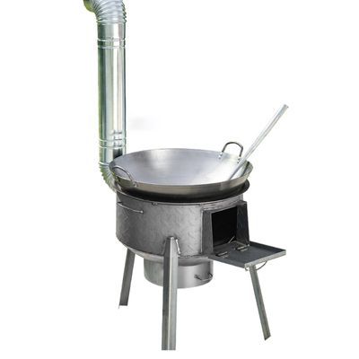 Camping Wood Burning StovePicnic Stove With Chimney For Home Use, Maximum Load Capacity 150kg/330lbs,Outdoor Wood Stove Removable Legs Portable Design, Suitable For Outdoor Camping(43cm/17in)
