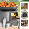 Camping Wood Burning StovePicnic Stove With Chimney For Home Use, Maximum Load Capacity 150kg/330lbs,Outdoor Wood Stove Removable Legs Portable Design, Suitable For Outdoor Camping(43cm/17in) view 4