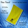 101 BEACH Personalized Paw Dog Towel with Embroidered Name with Clip - Small Size (Lime) view 3