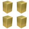 VGGBNG Furniture risers Gold Support Legs Aluminum Alloy Furniture Risers Metal Bed Raisers Solid Sofa Risers for Table Couch Chair, 4 Pcs(4.5 x 4.5 x 3cm) view 1