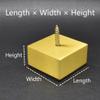 VGGBNG Furniture risers Gold Support Legs Aluminum Alloy Furniture Risers Metal Bed Raisers Solid Sofa Risers for Table Couch Chair, 4 Pcs(4.5 x 4.5 x 3cm) view 2