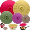 Silicone Lids for Food Storage - 5 Pack - 5 Sizes - Food Grade - Reusable Silicone Bowl Covers for Pots and Pans - Microwave Splatter Cover - Fits Cups, Plates,-Stove, Oven, Fridge, Dishwasher Safe view 1