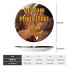 AEKSCOH Custom Ceramic Plate Dishes Jewelry Tray Graduation Gift,Personalized Decorative Plates, Dinner Dish Add Your Photo Text Logo Gift For Wife Valentine Couple 7 inch view 2