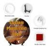 AEKSCOH Custom Ceramic Plate Dishes Jewelry Tray Graduation Gift,Personalized Decorative Plates, Dinner Dish Add Your Photo Text Logo Gift For Wife Valentine Couple 7 inch view 4