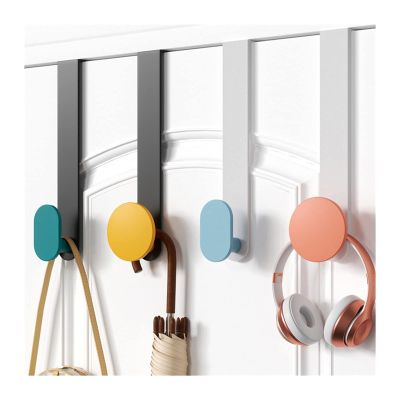 yanzhuen001 Wall Mount Coat Rack Nordic Coat Rack Behind Door Space Saving Coat Rack Clothes Hanger Clothing Living Room Garment Wardrobe Home Furniture Wall Hook Rack