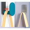 yanzhuen001 Wall Mount Coat Rack Nordic Coat Rack Behind Door Space Saving Coat Rack Clothes Hanger Clothing Living Room Garment Wardrobe Home Furniture Wall Hook Rack view 4