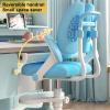 balurukt 2025 Upgraded Children Desk Chair,Height Depth Adjustable Kids Computer Chair with 360 Degree Wheels for Boys Girls Teens Students,Cute Study Chair for Home School Library Office Blue view 4
