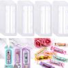 40Pcs Plastic Clear Rectangle Domes Self-Adhesive Lip Balm Pouches Money Holder for DIY Craft Gift Cards Christmas Waterproof Double-Sided Adhesive Domes Cover for Money Holder Ornaments Decor (Small) view 1