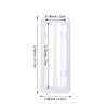 40Pcs Plastic Clear Rectangle Domes Self-Adhesive Lip Balm Pouches Money Holder for DIY Craft Gift Cards Christmas Waterproof Double-Sided Adhesive Domes Cover for Money Holder Ornaments Decor (Small) view 3