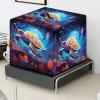 Eritanaer Sea Turtle Cocktail Maker Machine Cover Dust Cover Kitchen Appliance Cover with Pockets to Store Cocktail Capsules & Accessories Easy to Clean Drink Maker Cover view 3