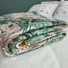 3 Piece Boho Floral Cotton Quilted Bedspread Quilt Set Queen Size Lightweight Coverlet Comforter 1 Quilt and 2 Pillow Shams (Yellow,Queen),Bed view 3