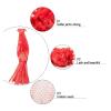 CLENEA 100PCS Reusable Produce Mesh Bags Fruits Mesh Produce Bags(Red,45CM) view 2